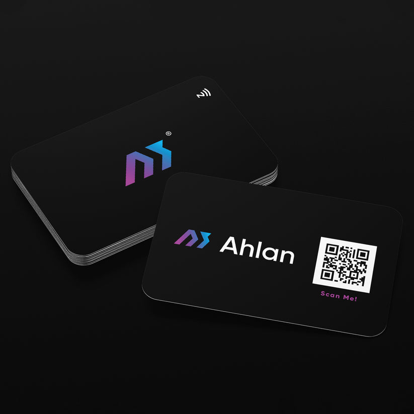 Ahlan Black NFC Business Card